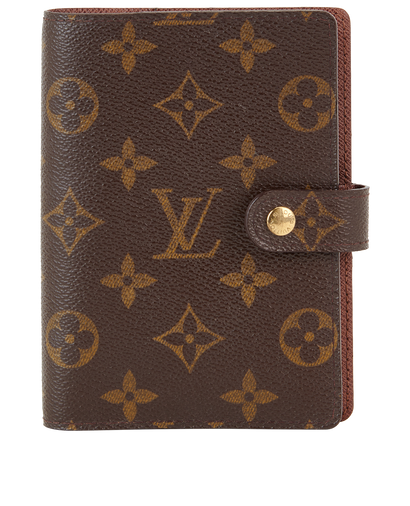 Louis Vuitton Small Ring Agenda, &pound;150, Accessories, Brown, Canvas, Front view